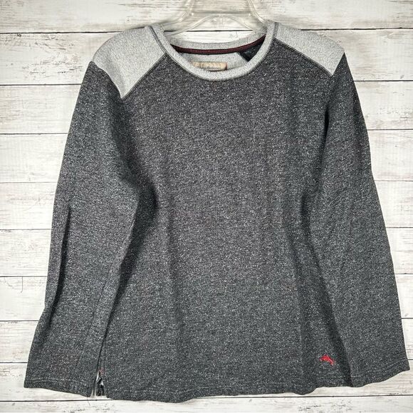 Tommy Bahama Crew Neck Sweatshirt  Men’s Pullover Light Fleece Gray M - Picture 1 of 5